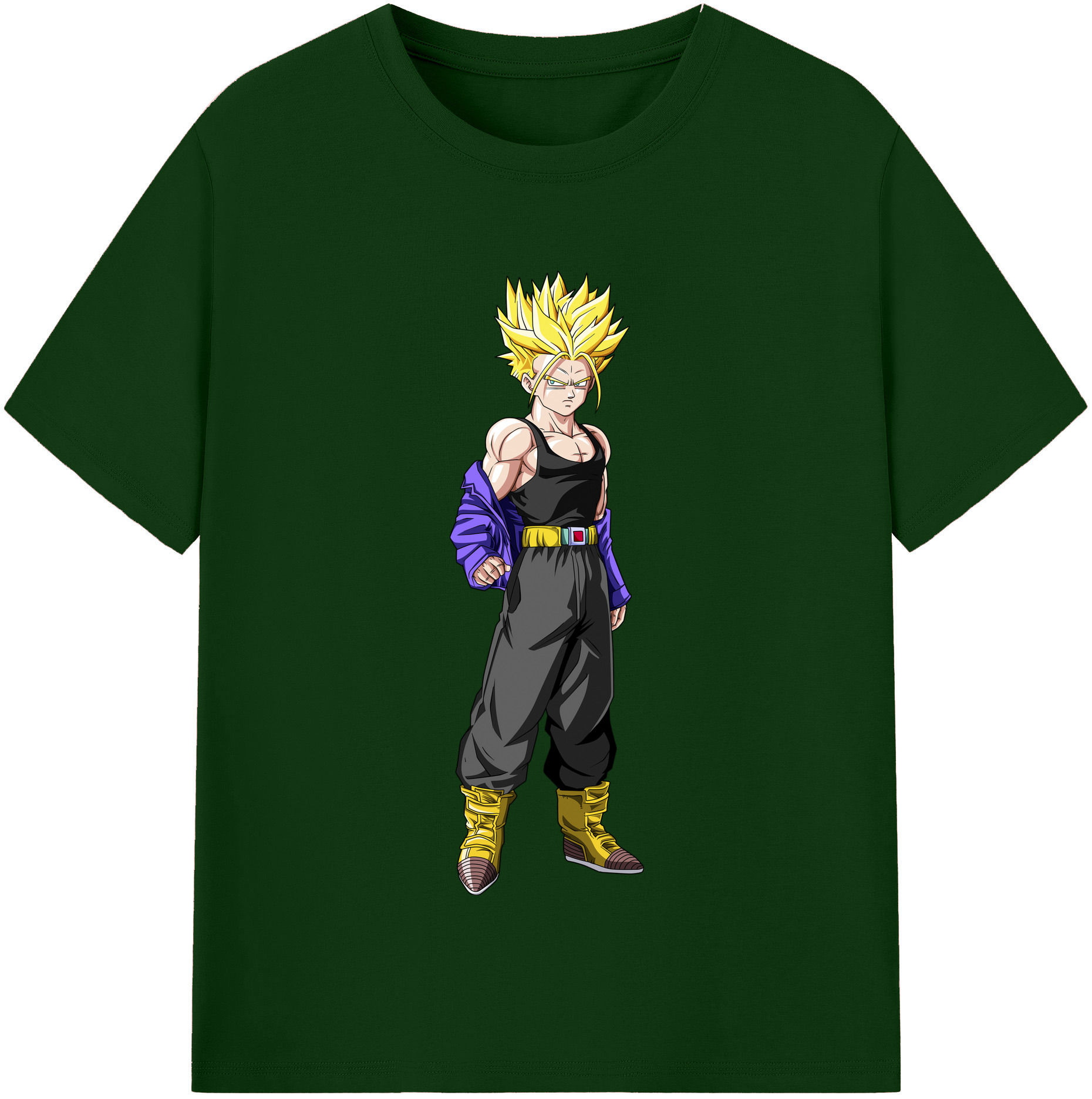 （画像用） ドラゴンボール トランクス（Torankusu）DRAGON BALL Trunks 綿100％半袖Tシャツ（フロントプリント）